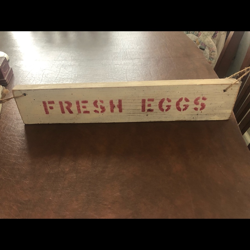 Wooden sign